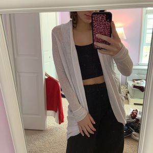 White cardigan